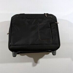 Briggs & Riley Travel Luggage Business Black Rolling Carry On Bag Shoulder Strap